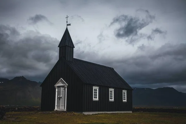 Iglesia Budkirkja Península Snaefellsness Islandia — Foto de Stock