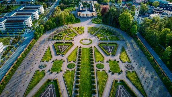 stock image Botanical Gardens at Linneanum and Uppsala Castle