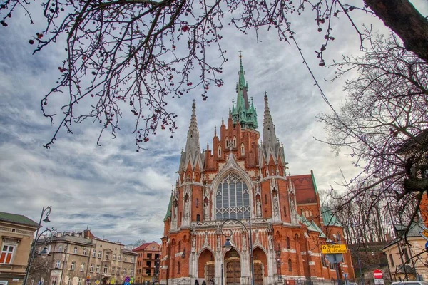 Igreja Eglise Saint Joseph Cracóvia Polônia — Fotografia de Stock