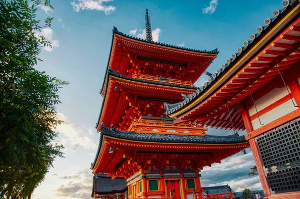 Dera Kiyomizu Rozciągacz Kioto Japonia — Zdjęcie stockowe