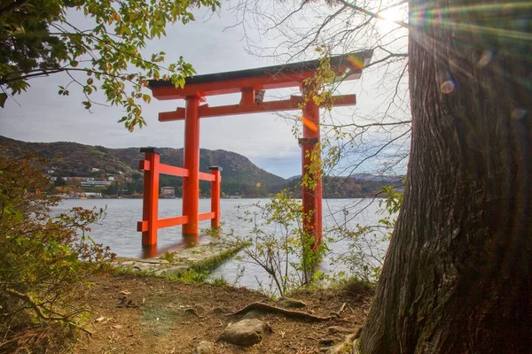 Sceny Sanktuarium Hakone Hakone Japonia — Zdjęcie stockowe