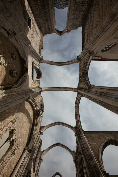 Carmo Монастырь Лиссабоне Церковь Крыши — стоковое фото