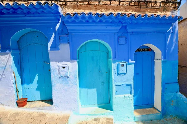 Ulice Chefchaouen Maroku — Zdjęcie stockowe