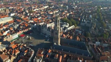 İnsansız hava aracının Belçika 'daki Bruges Çanı.