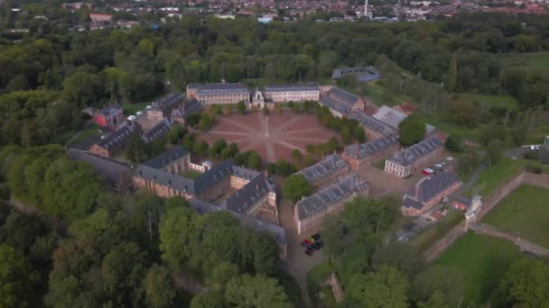 Citadela Lille Francii Drona — Stock video