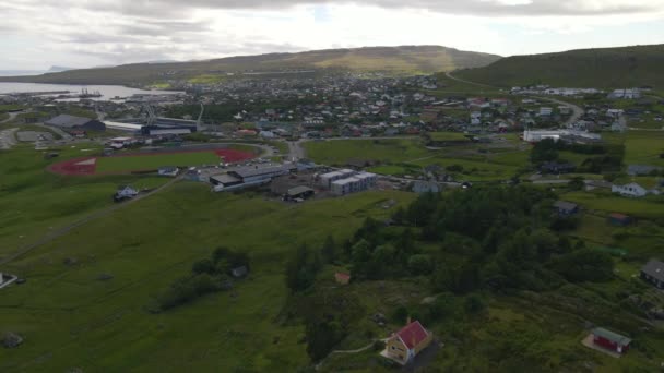 Torshavn Faroe Adaları Dan — Stok video