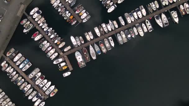 Торшавн Гавань Фарерських Островах Drone — стокове відео
