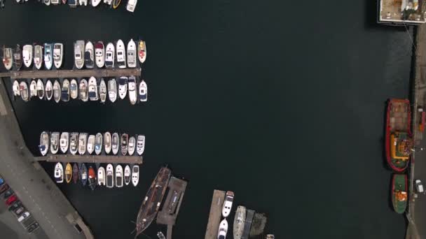 Puerto Torshavn Las Islas Feroe Por Drone — Vídeos de Stock