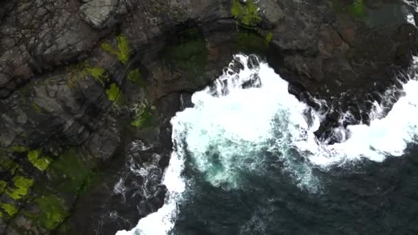 Faroe Adalarındaki Vidoy Nın Uçurumları — Stok video
