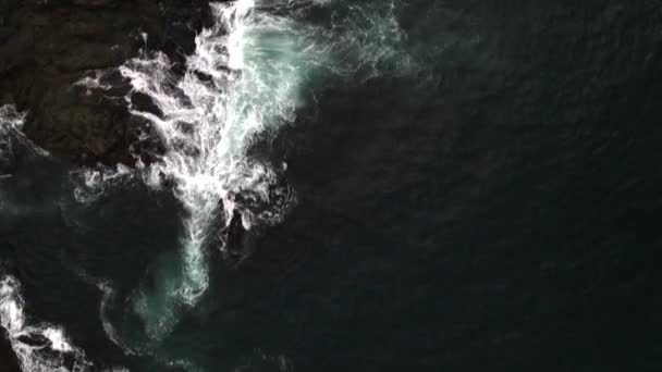 Cliffs Vidoy Faroe Islands Drone — стокове відео