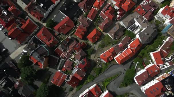 Uitzicht Bergen Noorwegen Door Drone — Stockvideo