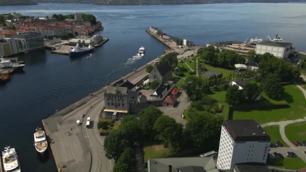 挪威卑尔根的观点 — 图库视频影像