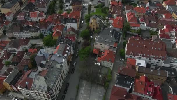 Uitzicht Bergen Noorwegen Door Drone — Stockvideo