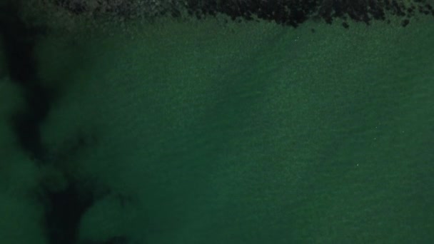 Onde Unstad Beach Lofoten Norvegia Drone — Video Stock