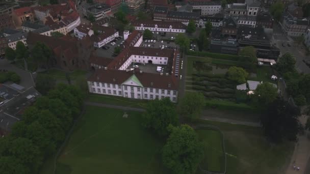 Odense Kastély Dániában Vele Drone — Stock videók