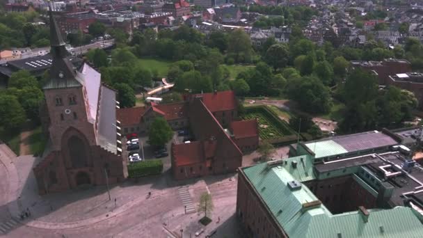 Eventyrhaven Odense Dánia Által Drone — Stock videók