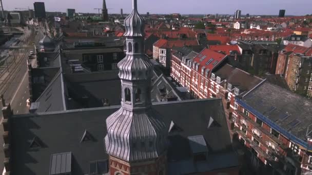 Mejlborg Aarhus Dania Przez Drone — Wideo stockowe