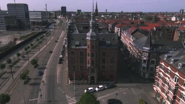 Mejlborg Aarhus Denmark Drone — Stock video