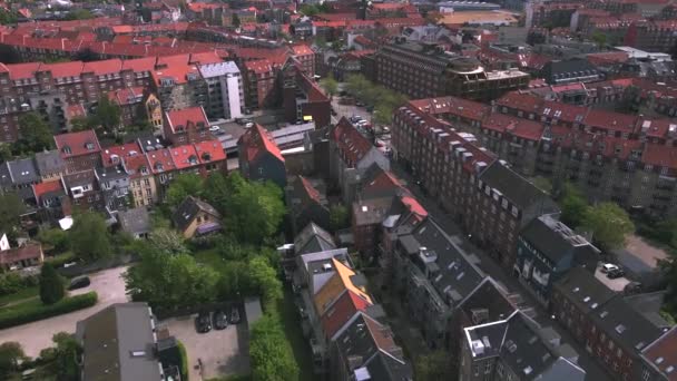 Aarhus Dinamarca Por Drone — Vídeos de Stock