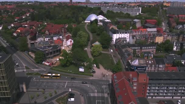 Aarhus Dánia Által Drone — Stock videók