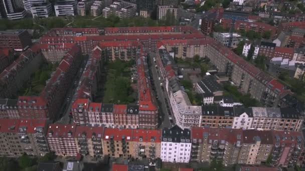 Aarhus Dinamarca Por Drone — Vídeo de Stock
