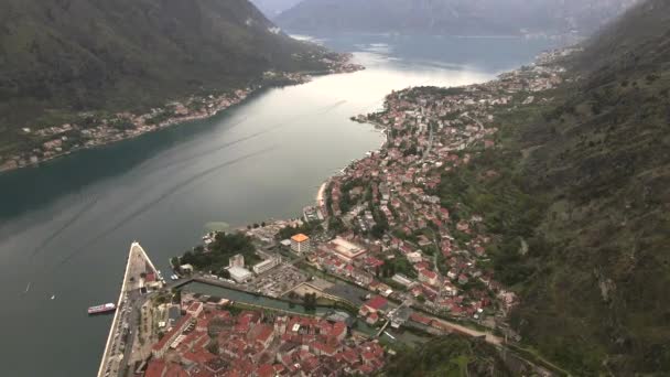Kotor Montenegro Por Drone — Vídeo de Stock