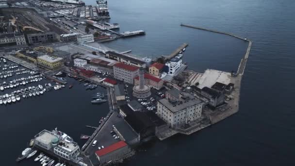 Trieste Italia Por Drone — Vídeos de Stock