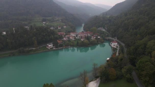 由Drone在斯洛文尼亚的大多数Na Soci — 图库视频影像