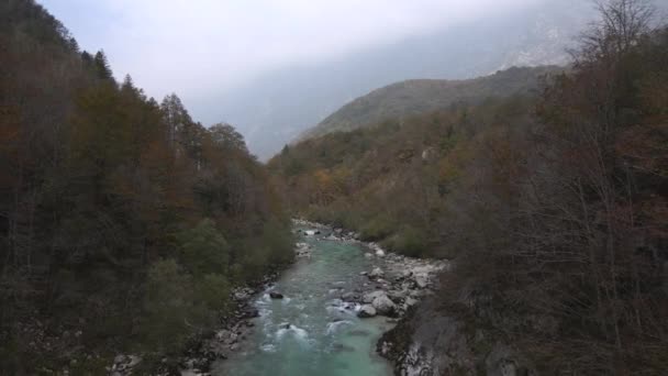 Rivière Soca Slovénie Par Drone — Video
