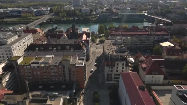 Maribor Szlovénia Által Drone — Stock videók