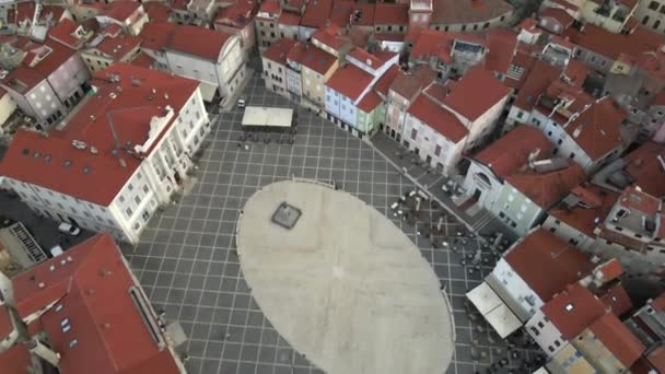 Piran Slovenia Drone View — 图库视频影像