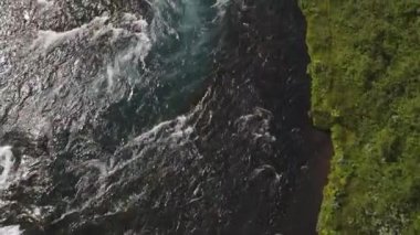 Bruarfoss Şelalesi İzlanda, İHA 'dan.
