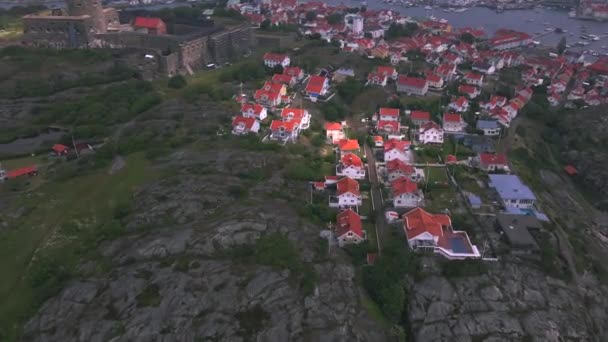 Marstrand Sveç Ten Görüntüler Drone — Stok video