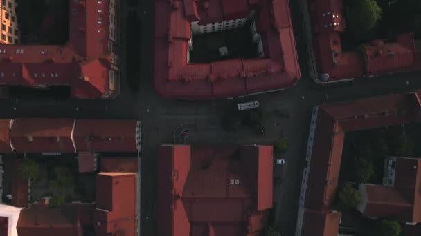 Daken Göteborg Zweden Door Drone — Stockvideo