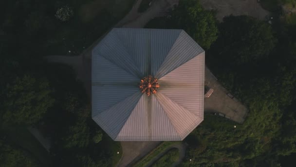 Skansen Kronan Göteborg Zweden Door Drone — Stockvideo