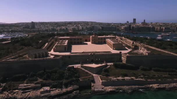 Fort Manoel Malcie Przez Drone — Wideo stockowe