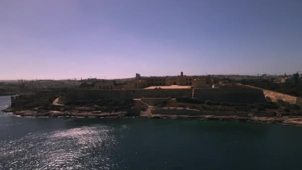 Fort Manoel Máltán Drone — Stock videók