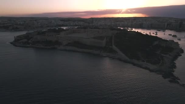 Fort Manoel Máltán Drone — Stock videók