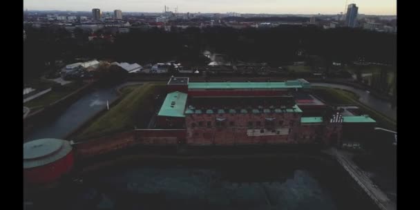 Castello Malmo Svezia Drone — Video Stock