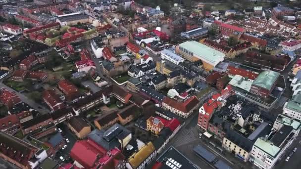 Lund Suécia Por Drone — Vídeo de Stock