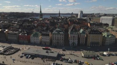 Stockholm 'de Gamla Stan, İHA' dan İsveç