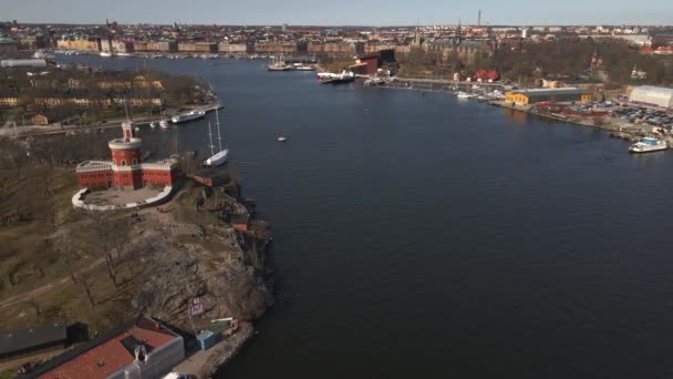 瑞典斯德哥尔摩 Drone — 图库视频影像