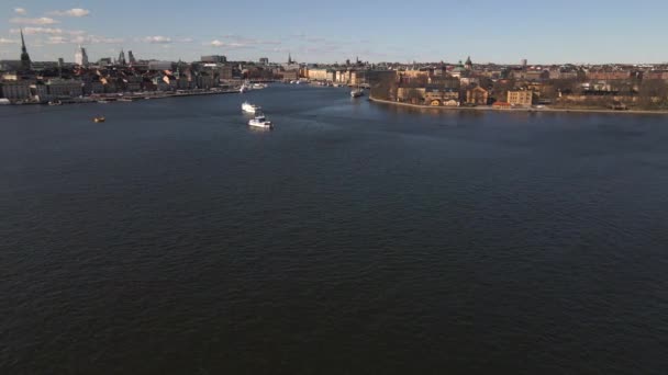 Estocolmo Suécia Por Drone — Vídeo de Stock
