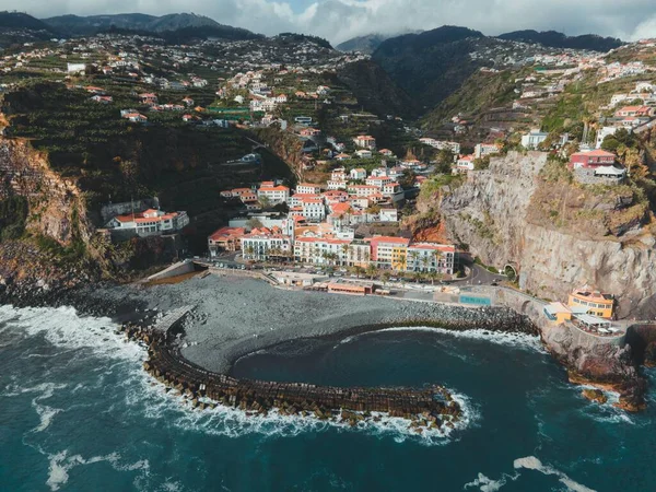 Uitzicht Drone Van Ponta Sol Madeira Portugal — Stockfoto