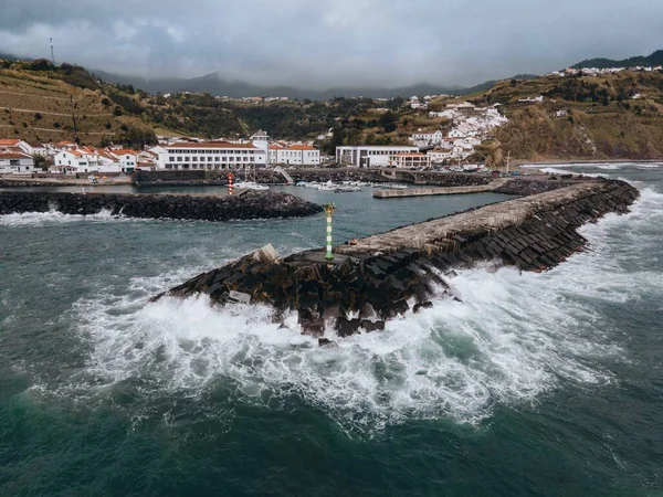 Drone Uitzicht Povoacao Sao Miguel Azoren — Stockfoto