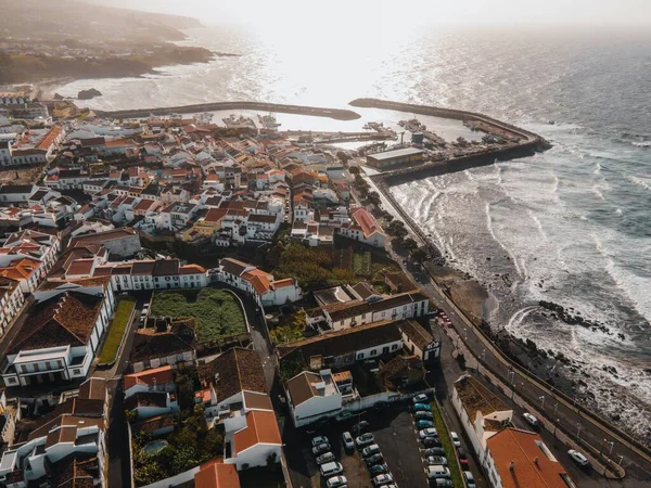 Vista Drone Vila Franca Campo São Miguel Açores — Fotografia de Stock