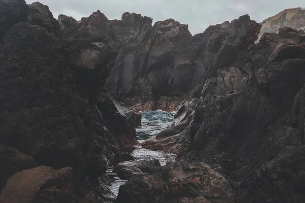 Вид Понта Коста Сао Фалуэле Азорских Островах — стоковое фото