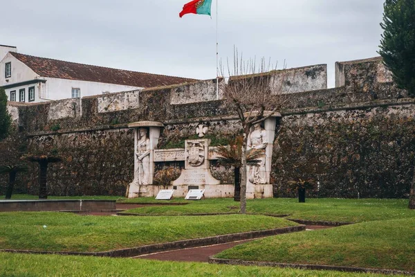 Visningar Från Forte Sao Bras Ponta Delgada Sao Miguel Azorerna — Stockfoto