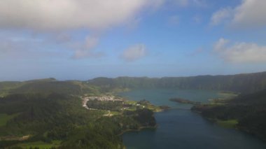 Sao Miguel 'deki Sete Cidades, Azorelar.
