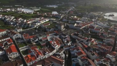 Sao Miguel 'deki Vila Franca do Campo' nun insansız hava aracı görüntüsü, Azores 6